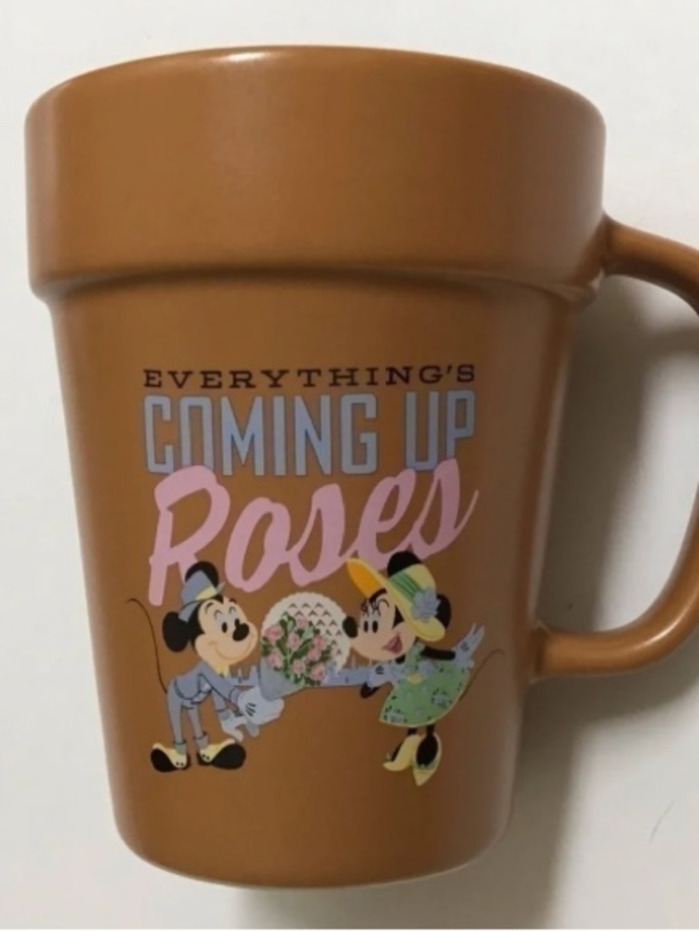 Disney Epcot Flower Garden Pot Coffee Mug Mickey Roses NEW 2022 Parks